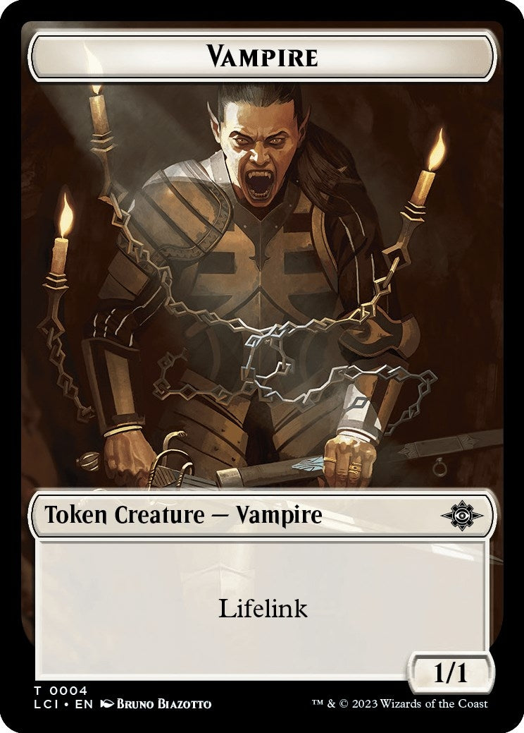 Image for Vampire // Vampire Demon Double-Sided Token (The Lost Caverns of Ixalan) (4 // 15) - Magic: The Gathering