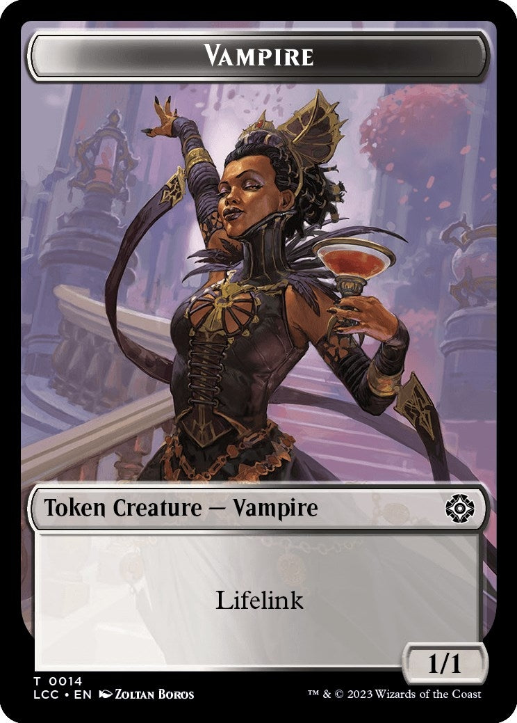 Image for Vampire (0014) // Vampire Demon Double-Sided Token (Commander: The Lost Caverns of Ixalan) (14 // 15) - Magic: The Gathering