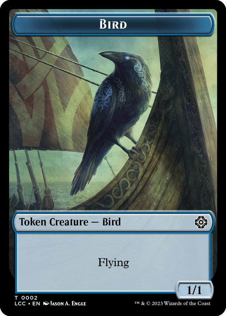 Image for Bird // Merfolk (0003) Double-Sided Token (Commander: The Lost Caverns of Ixalan) (2 // 3) - Magic: The Gathering
