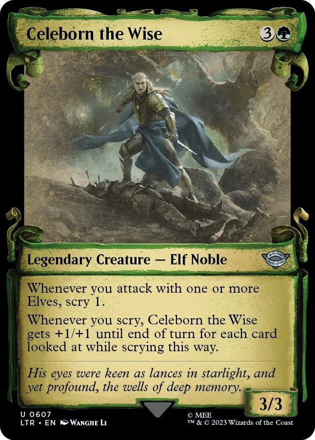 Image for Celeborn the Wise (Showcase Scrolls) (Universes Beyond: The Lord of the Rings: Tales of Middle-earth) (607) - Magic: The Gathering