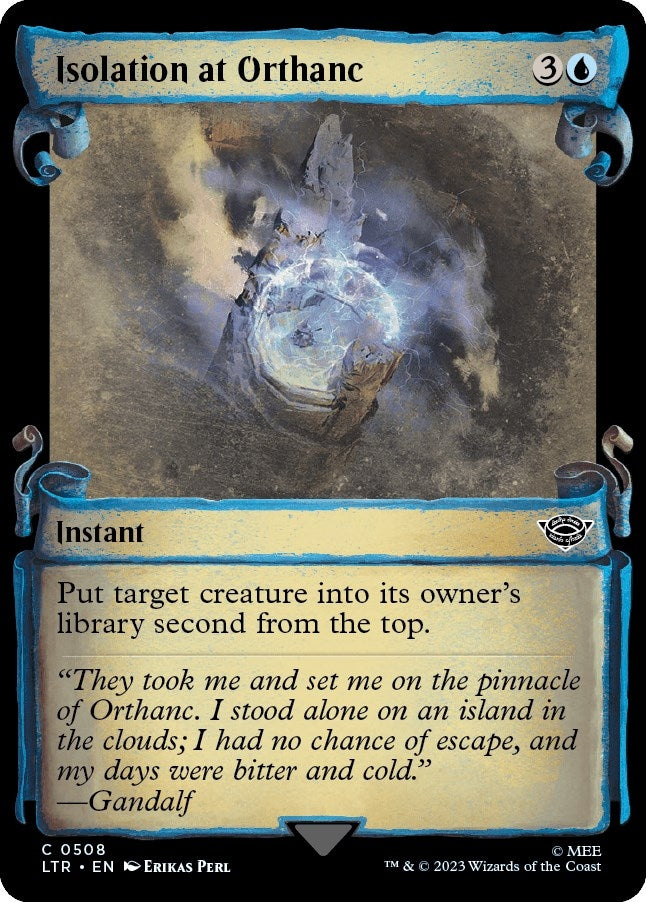 Image for Isolation at Orthanc (Showcase Scrolls) (Universes Beyond: The Lord of the Rings: Tales of Middle-earth) (508) - Magic: The Gathering