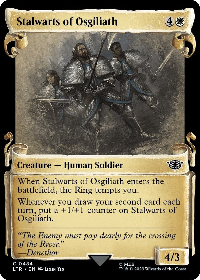 Image for Stalwarts of Osgiliath (Showcase Scrolls) (Universes Beyond: The Lord of the Rings: Tales of Middle-earth) (484) - Magic: The Gathering