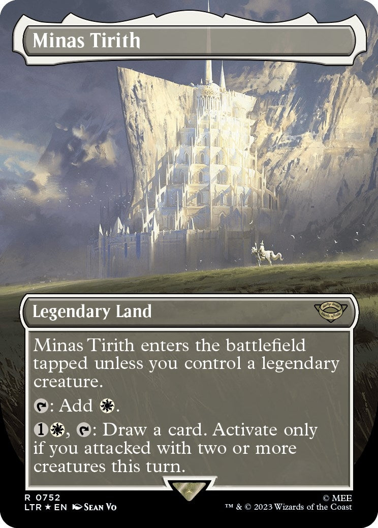 Image for Minas Tirith (Borderless) (Surge Foil) (Universes Beyond: The Lord of the Rings: Tales of Middle-earth) (752) - Magic: The Gathering