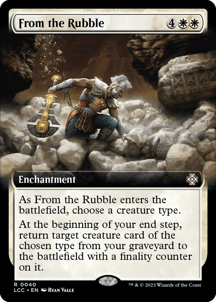 Image for From the Rubble (Extended Art) (Commander: The Lost Caverns of Ixalan) (40) - Magic: The Gathering