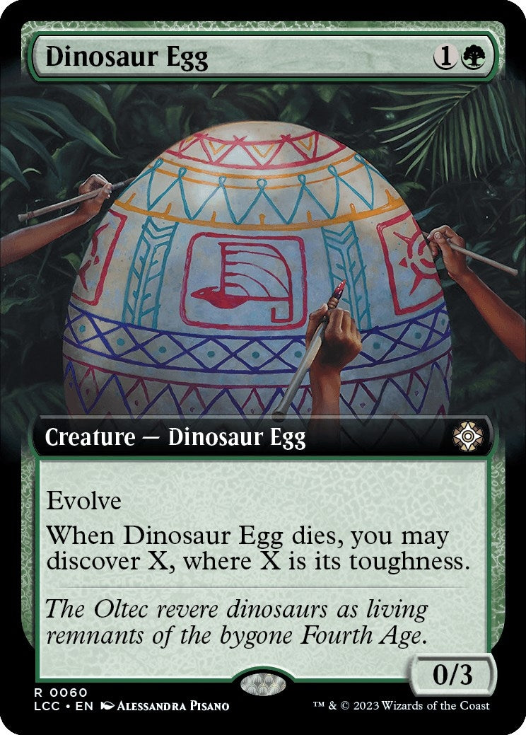 Image for Dinosaur Egg (Extended Art) (Commander: The Lost Caverns of Ixalan) (60) - Magic: The Gathering