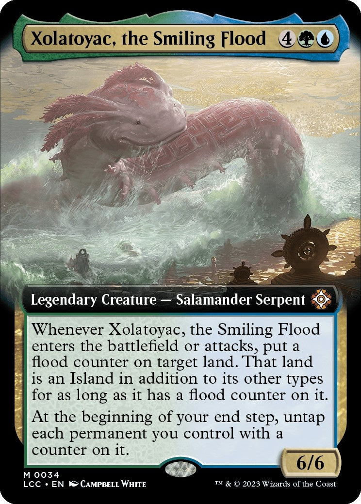Image for Xolatoyac, the Smiling Flood (Extended Art) (Commander: The Lost Caverns of Ixalan) (34) - Magic: The Gathering