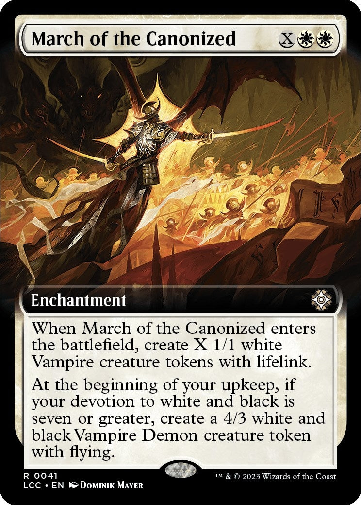 Image for March of the Canonized (Extended Art) (Commander: The Lost Caverns of Ixalan) (41) - Magic: The Gathering