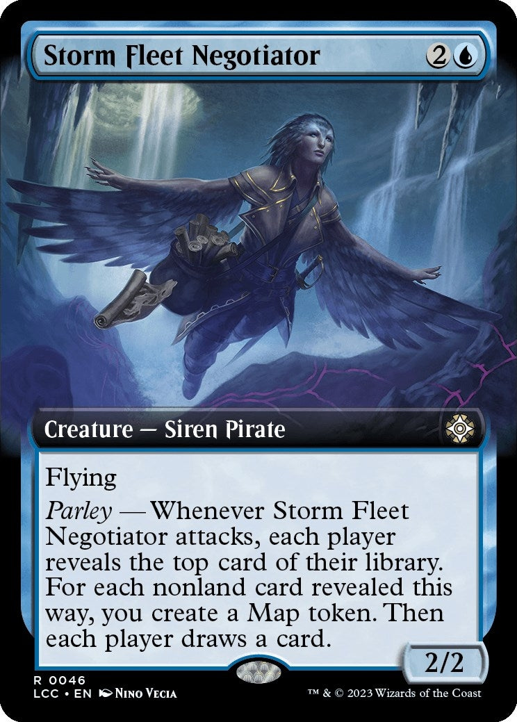 Image for Storm Fleet Negotiator (Extended Art) (Commander: The Lost Caverns of Ixalan) (46) - Magic: The Gathering