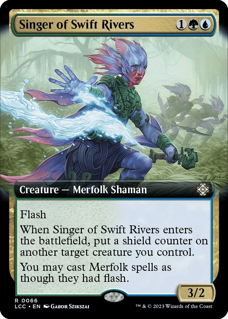 Image for Singer of Swift Rivers (Extended Art) (Commander: The Lost Caverns of Ixalan) (66) - Magic: The Gathering