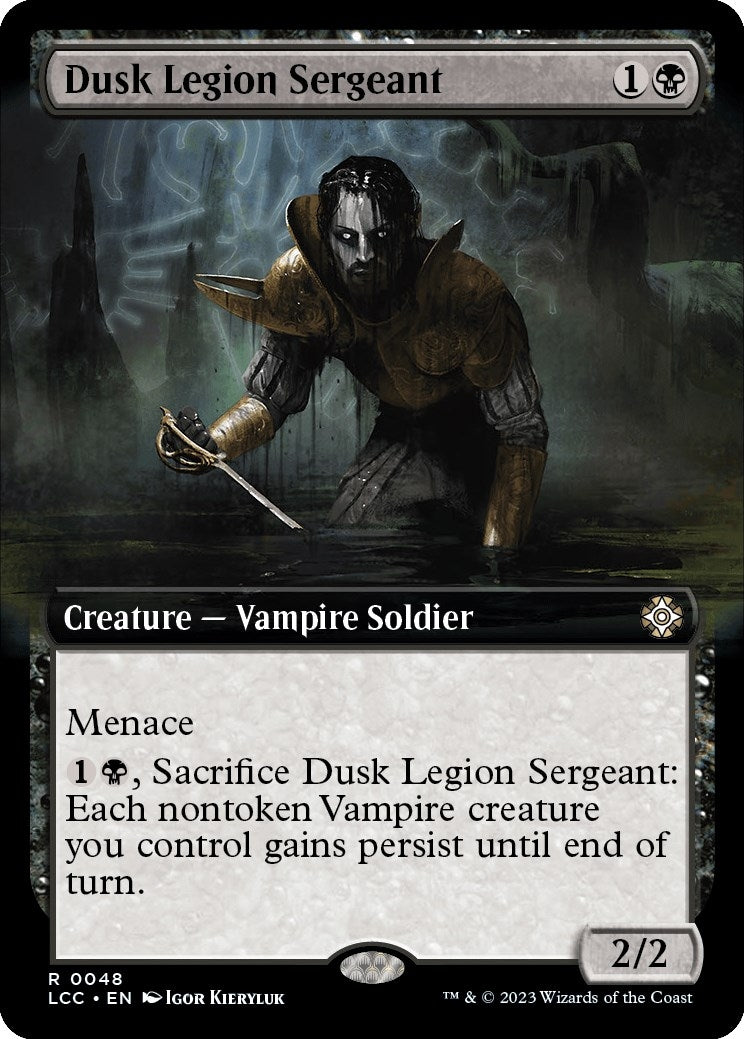 Image for Dusk Legion Sergeant (Extended Art) (Commander: The Lost Caverns of Ixalan) (48) - Magic: The Gathering