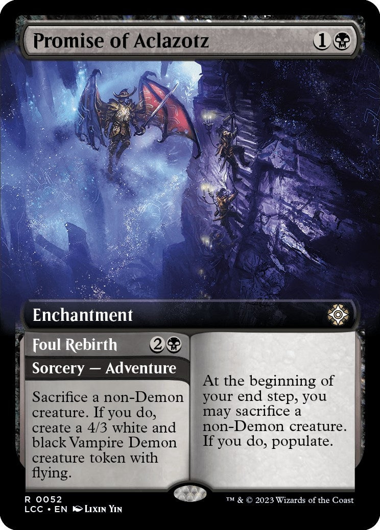 Image for Promise of Aclazotz (Extended Art) (Commander: The Lost Caverns of Ixalan) (52) - Magic: The Gathering