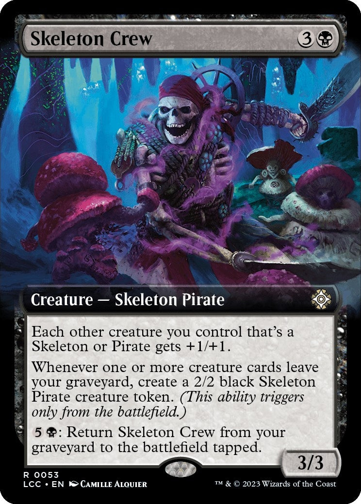 Image for Skeleton Crew (Extended Art) (Commander: The Lost Caverns of Ixalan) (53) - Magic: The Gathering