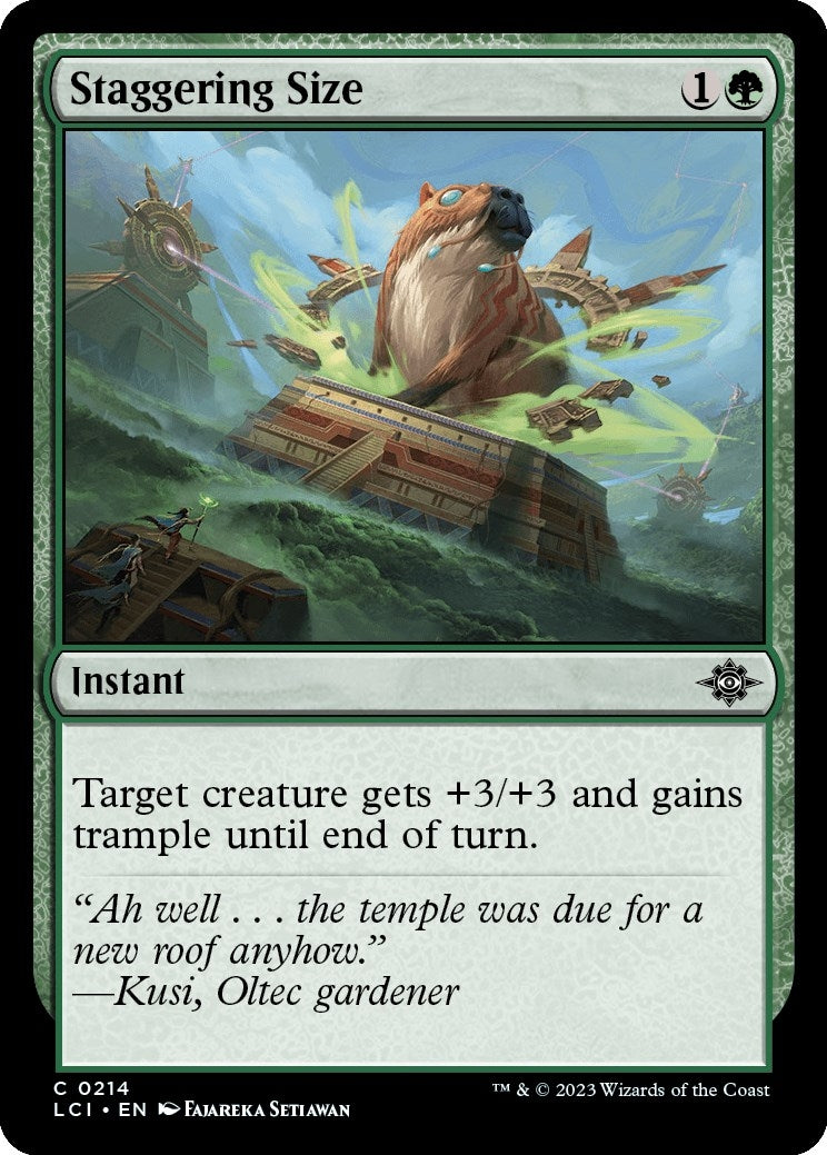 Image for Staggering Size (The Lost Caverns of Ixalan) (214) - Magic: The Gathering