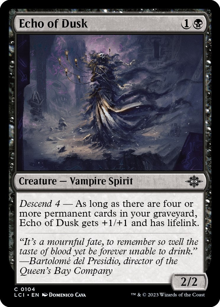 Image for Echo of Dusk (The Lost Caverns of Ixalan) (104) - Magic: The Gathering