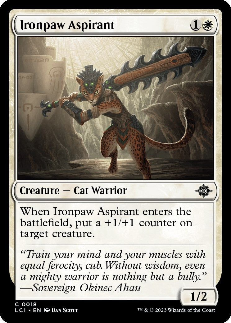 Image for Ironpaw Aspirant (The Lost Caverns of Ixalan) (18) - Magic: The Gathering