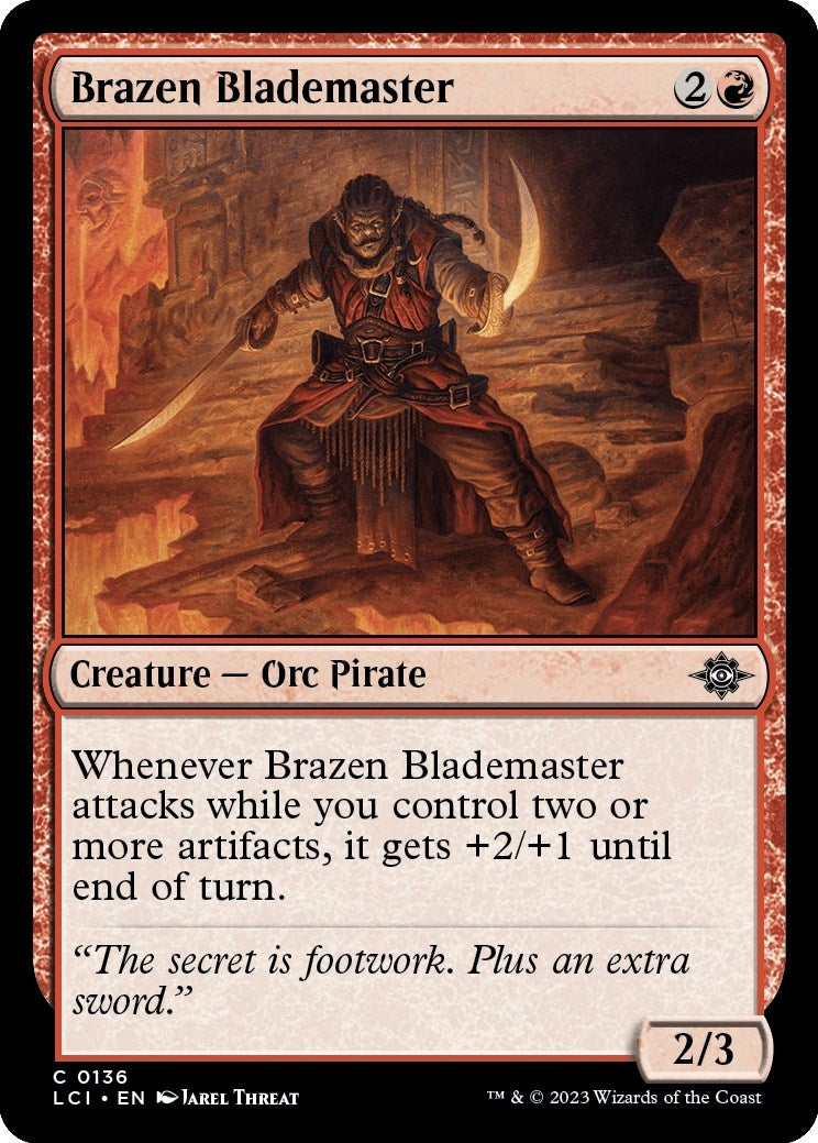 Image for Brazen Blademaster (The Lost Caverns of Ixalan) (136) - Magic: The Gathering