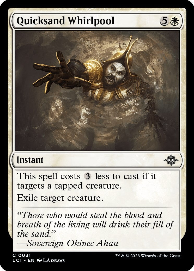 Image for Quicksand Whirlpool (The Lost Caverns of Ixalan) (31) - Magic: The Gathering