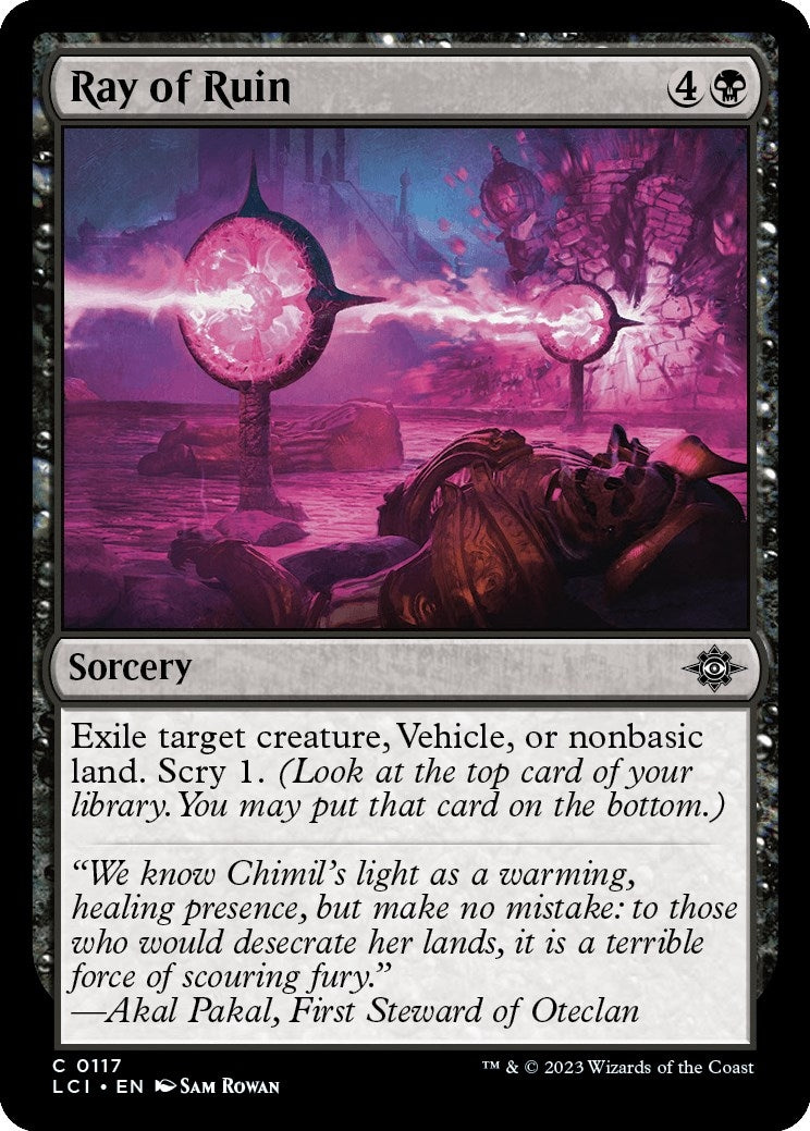 Image for Ray of Ruin (The Lost Caverns of Ixalan) (117) - Magic: The Gathering