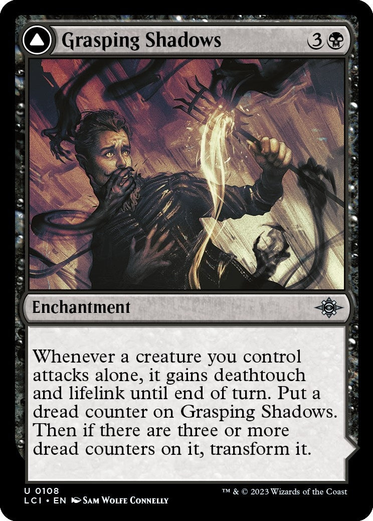 Image for Grasping Shadows (The Lost Caverns of Ixalan) (108) - Magic: The Gathering