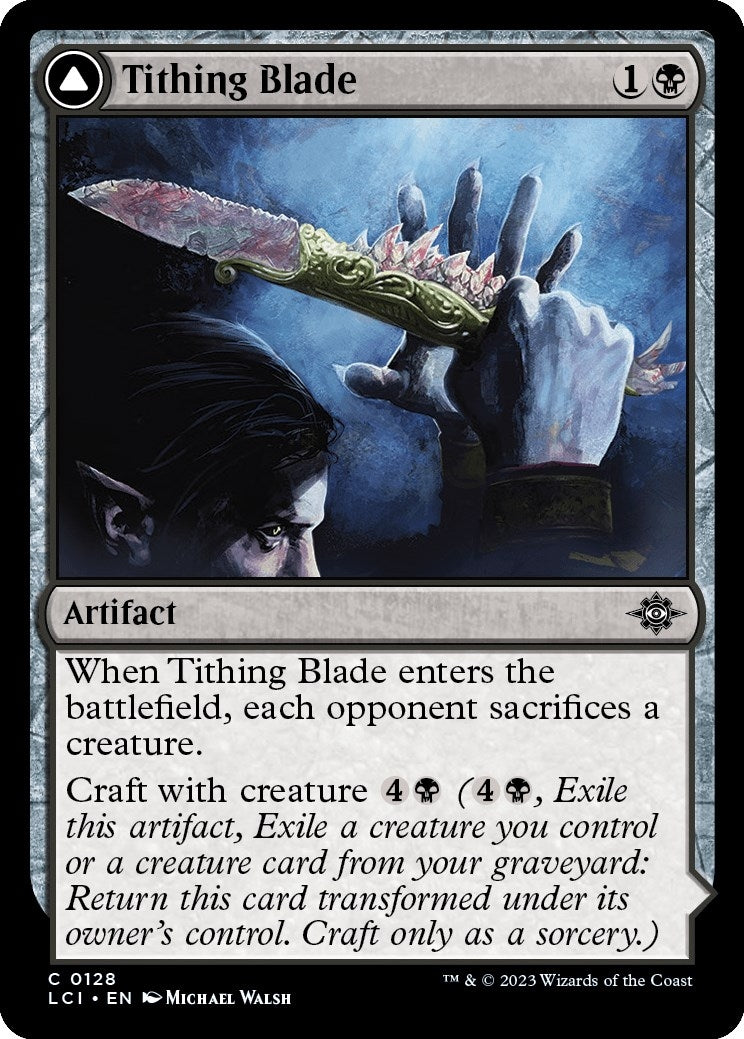 Image for Tithing Blade (The Lost Caverns of Ixalan) (128) - Magic: The Gathering