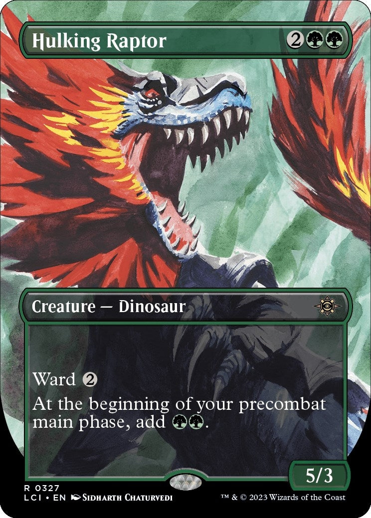 Image for Hulking Raptor (Borderless) (The Lost Caverns of Ixalan) (327) - Magic: The Gathering