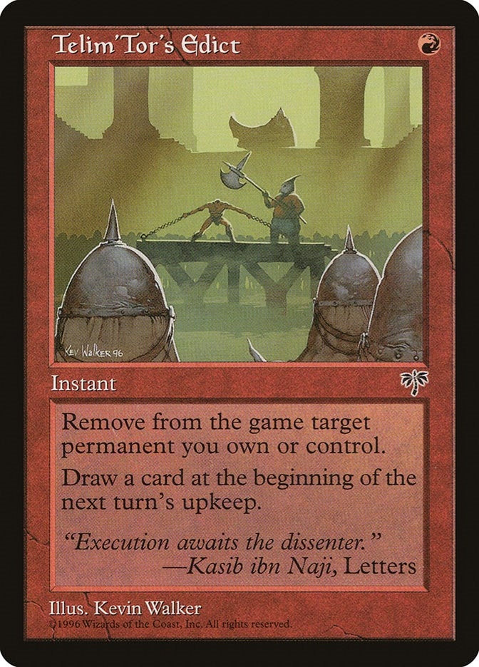 Image for Telim'Tor's Edict (Mirage) - Magic: The Gathering