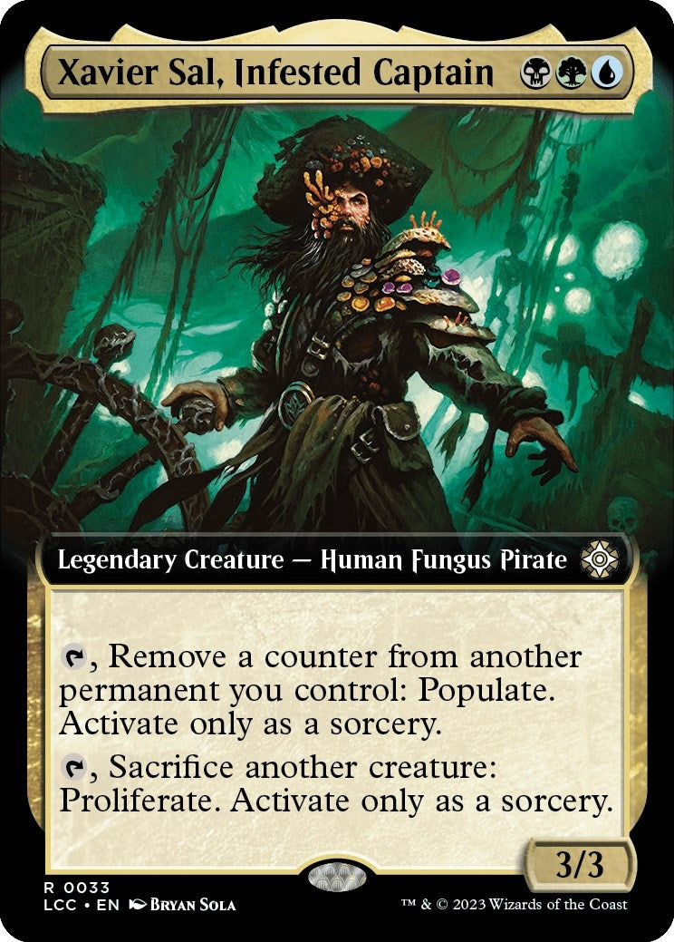 Image for Xavier Sal, Infested Captain (Extended Art) (Commander: The Lost Caverns of Ixalan) (33) - Magic: The Gathering