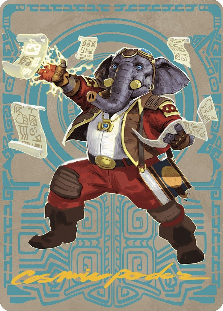 Image for Quintorius Kand Art Card (65/81) (Gold-Stamped Signature) (Art Series: The Lost Caverns of Ixalan) (65) - Magic: The Gathering