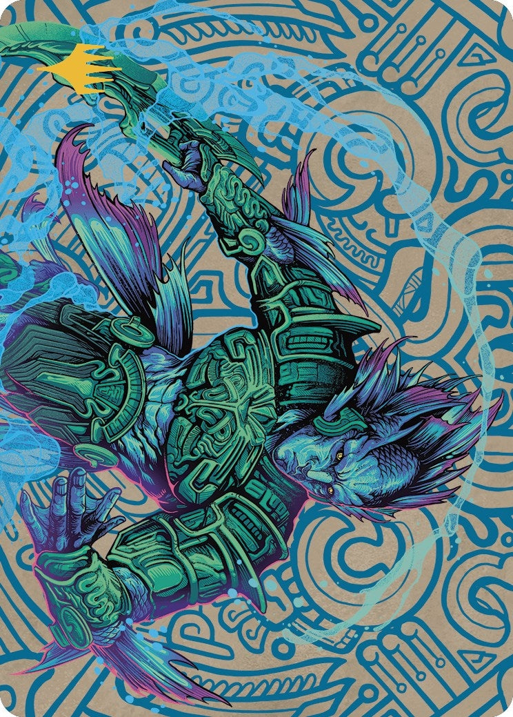 Image for Hakbal of the Surging Soul Art Card (Gold-Stamped Planeswalker Symbol) (Art Series: The Lost Caverns of Ixalan) (74) - Magic: The Gathering