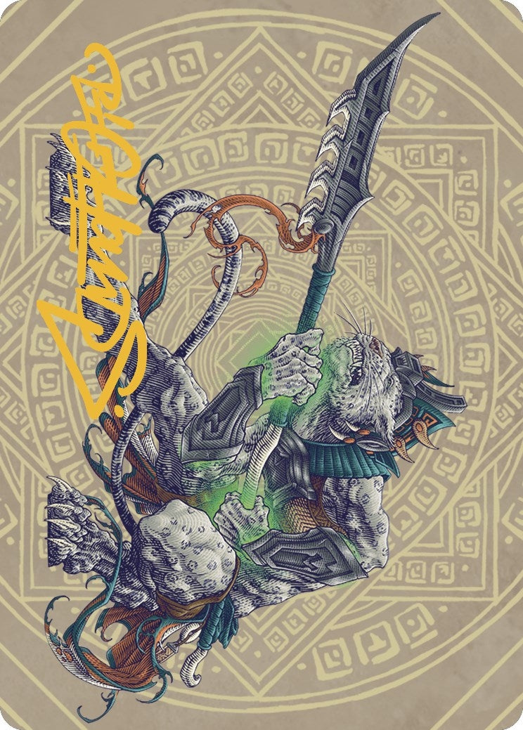 Image for Kutzil, Malamet Exemplar Art Card (Gold-Stamped Signature) (Art Series: The Lost Caverns of Ixalan) (50) - Magic: The Gathering