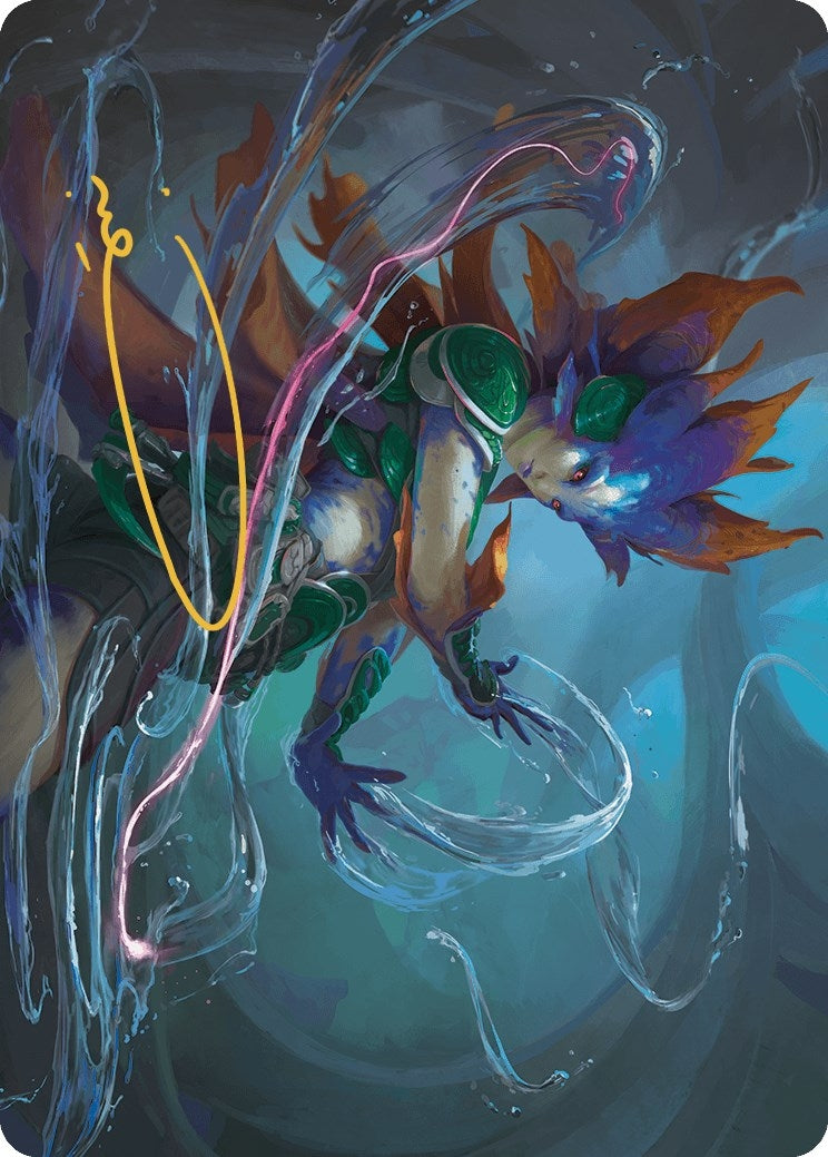 Image for Nicanzil, Current Conductor Art Card (Gold-Stamped Signature) (Art Series: The Lost Caverns of Ixalan) (36) - Magic: The Gathering