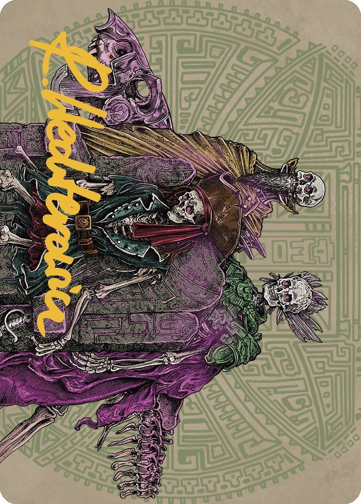 Image for Throne of the Grim Captain Art Card (Gold-Stamped Signature) (Art Series: The Lost Caverns of Ixalan) (55) - Magic: The Gathering