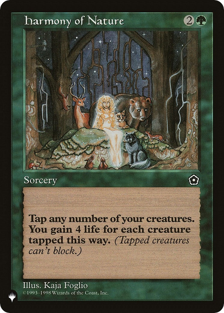 Image for Harmony of Nature (The List Reprints) - Magic: The Gathering