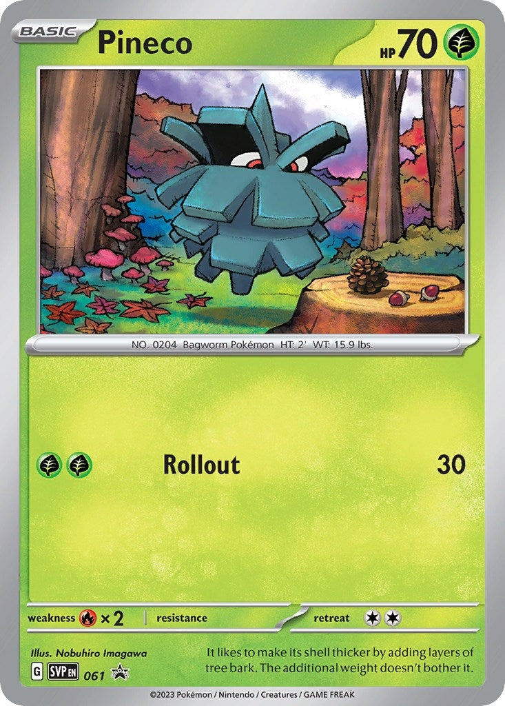 Image for Pineco - 061 (SV: Scarlet & Violet Promo Cards) (061) - Pokemon