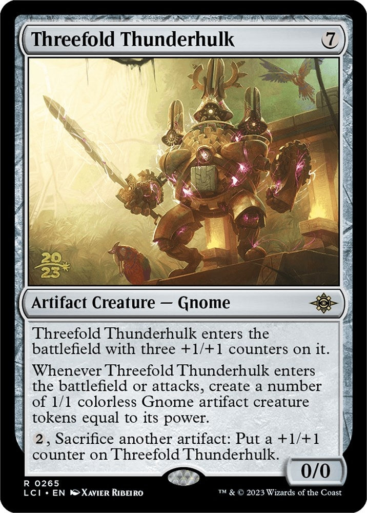 Image for Threefold Thunderhulk (Prerelease Cards) (265) - Magic: The Gathering