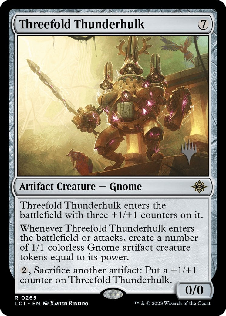 Image for Threefold Thunderhulk (Promo Pack: The Lost Caverns of Ixalan) (265) - Magic: The Gathering
