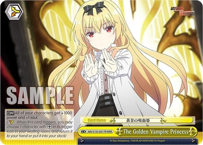 Image for The Golden Vampire Princess (RRR) (Arifureta: From Commonplace to World's Strongest) (ARI/S103-E017R RRR) - Weiss Schwarz