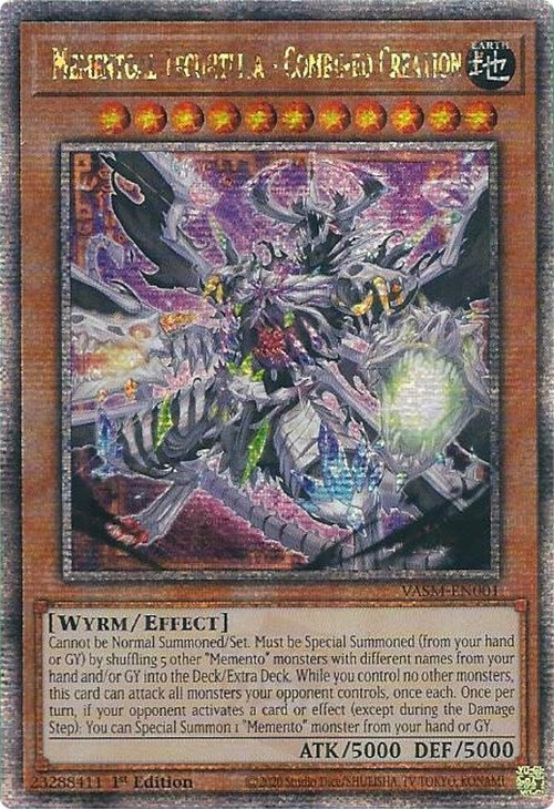 Image for Mementoal Tecuhtlica - Combined Creation (Quarter Century Secret Rare) (Valiant Smashers) (VASM-EN001) - YuGiOh