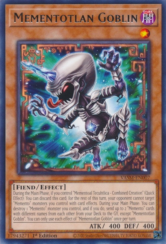 Image for Mementotlan Goblin (Valiant Smashers) (VASM-EN007) - YuGiOh