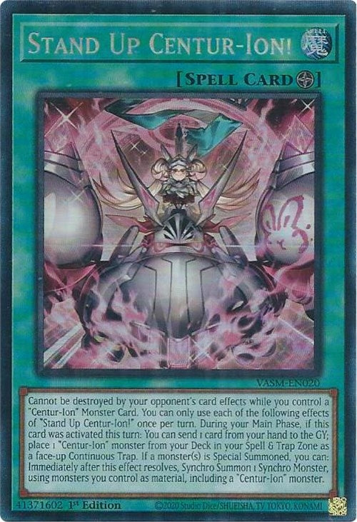 Image for Stand Up Centur-Ion! (CR) (Valiant Smashers) (VASM-EN020) - YuGiOh