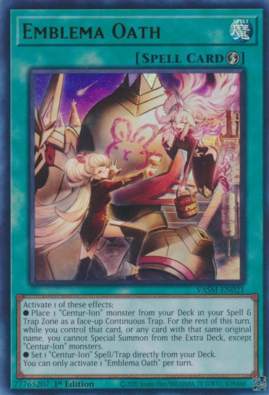 Image for Emblema Oath (Valiant Smashers) (VASM-EN021) - YuGiOh