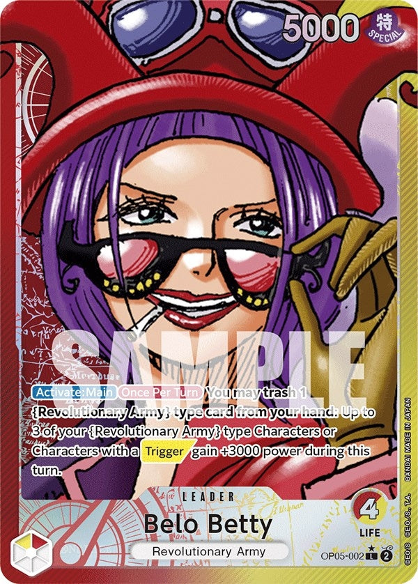 Image for Belo Betty (002) (Alternate Art) (Awakening of the New Era) (OP05-002) - One Piece Card Game