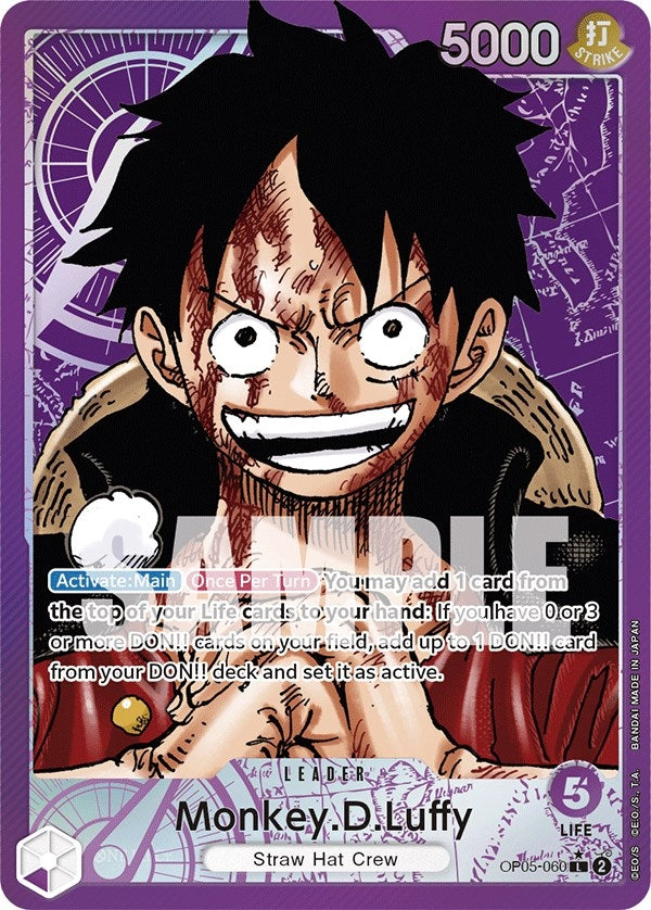Image for Monkey.D.Luffy (060) (Alternate Art) (Awakening of the New Era) (OP05-060) - One Piece Card Game