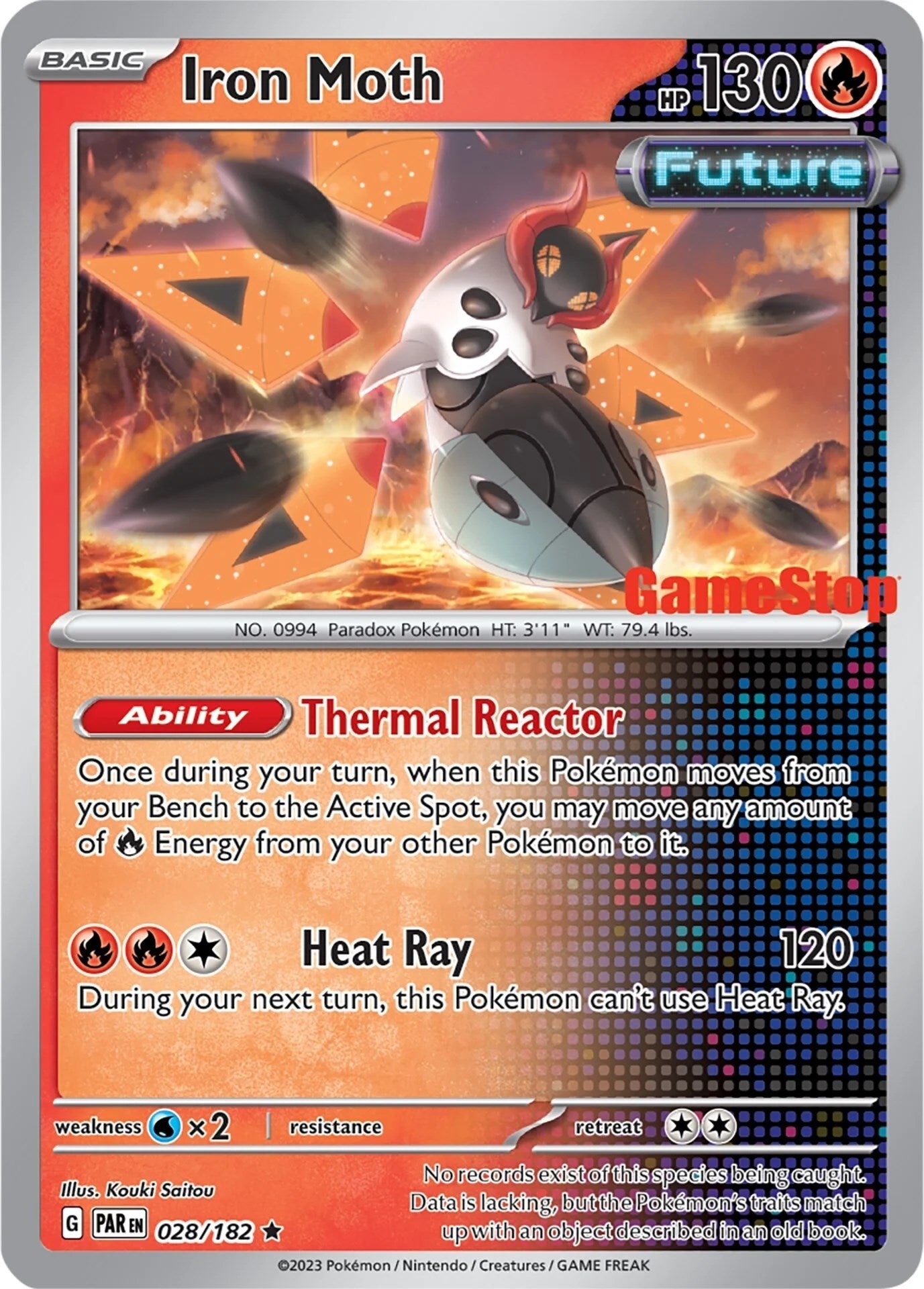 Image for Iron Moth - 028/182 (Gamestop Promo) (Miscellaneous Cards & Products) (028/182) - Pokemon