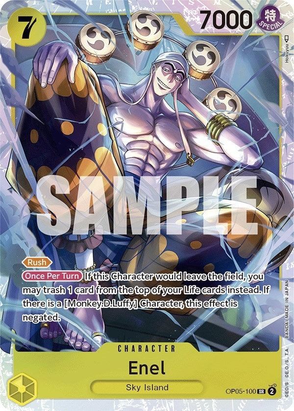 Image for Enel (100) (Awakening of the New Era) (OP05-100) - One Piece Card Game