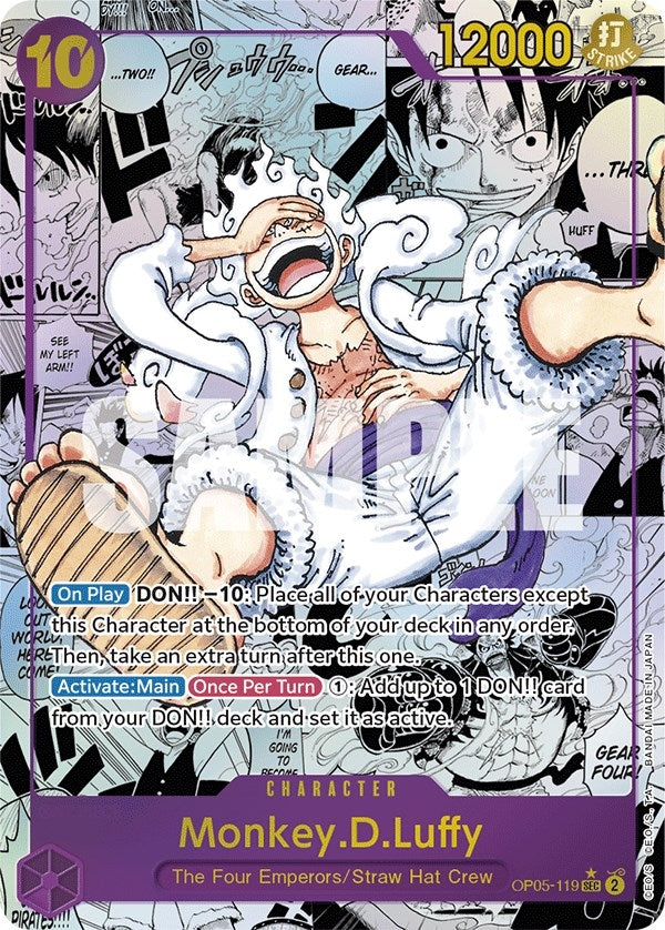 Image for Monkey.D.Luffy (119) (Alternate Art) (Manga) (Awakening of the New Era) (OP05-119) - One Piece Card Game