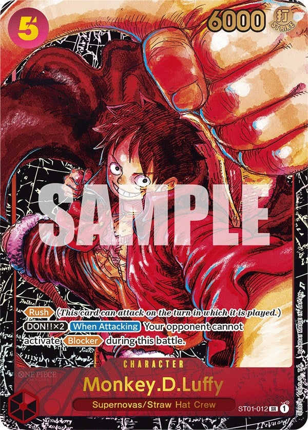 Image for Monkey.D.Luffy (012) (Alternate Art) (Awakening of the New Era) (ST01-012) - One Piece Card Game