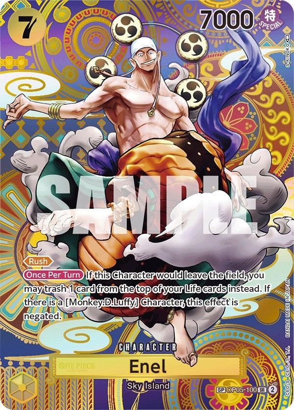 Image for Enel (100) (SP) (Awakening of the New Era) (OP05-100) - One Piece Card Game