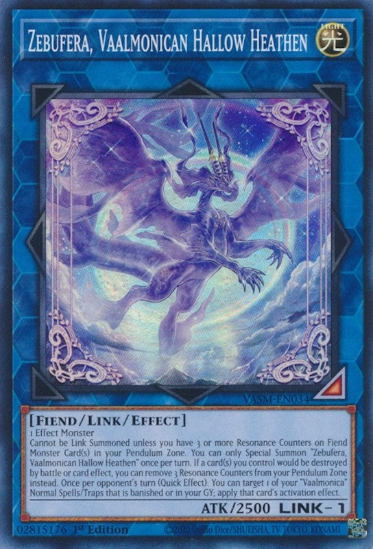 Image for Zebufera, Vaalmonican Hallow Heathen (Valiant Smashers) (VASM-EN034) - YuGiOh