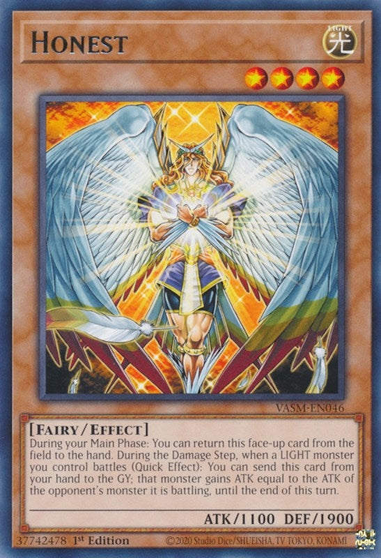 Image for Honest (Valiant Smashers) (VASM-EN046) - YuGiOh